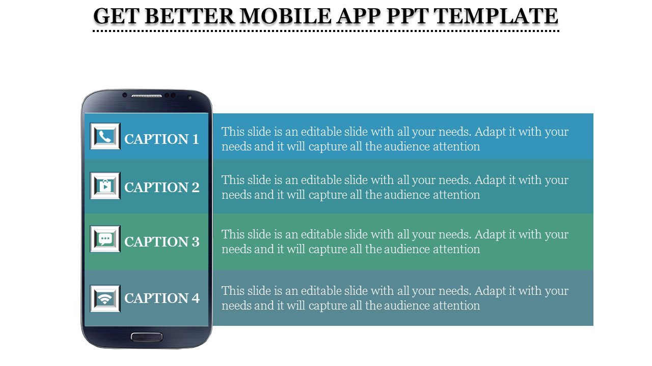 mobile app ppt template-GET BETTER MOBILE APP PPT TEMPLATE